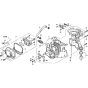 Crankcase Set Assembly for Honda HHH25S75E Hedgetrimmer