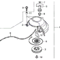 Recoil Starter Assembly for Honda HHH25S75E Hedgetrimmer