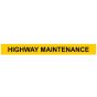 Highway Maintenance - Self-Adhesive Vinyl - 100mm x 900mm
