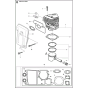Cylinder & Muffler for K650
