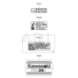 Kawasaki KBL35A Brushcutter Label