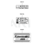 Kawasaki KCL525AC Label