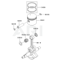 Piston/Crankshaft for KGT35A