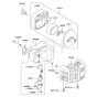 Air Filter & Muffler for KHD600A