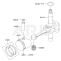 Piston & Crankshaft for KHD600A