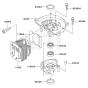 Cylinder & Crankcase for KHT750S