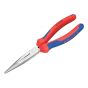 Snipe Long Nose Side Cutting Pliers Multi Component Grip 200mm (8in) by Knipex - 26 12 200 SB
