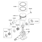 Piston & Crankshaft for KRB650B