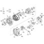 Alternator Assembly for Kubota V1505-E4B Engine