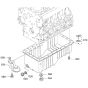 Oil Pan Assembly for Kubota V1505-E4B Engine