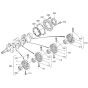Main Bearing Assembly for Kubota V1505-E4B Engine