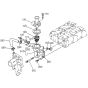 Water Flange Assembly for Kubota V1505-EB Engine