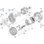 Alternator Assembly for Kubota V2607-CR-T-E5 Engine