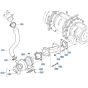 Turbocharger Assembly for Kubota V2607-CR-T-E5 Engine