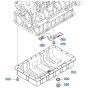 Oil Pan Assembly for Kubota V2607-CR-T-E5 Engine