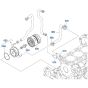 Oil Cooler Assembly for Kubota V2607-CR-T-E5 Engine