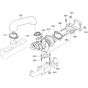 Turbocharger Assembly for Kubota V3600-T-E3B Engine