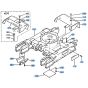 Track Frame Assembly for Kubota KH35