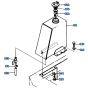 Fuel Tank Assembly for Kubota KH61 Mini Excavator