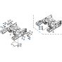 Track Frame Assembly for Kubota KH61 Mini Excavator