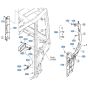 Door Assembly -1 for Kubota KX040-5 Mini Excavator