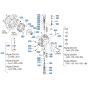 Drive Motor Assembly -2 for Kubota KX040-5 Mini Excavator
