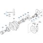 Swivel Motor Assembly -1 for Kubota KX040-5 Mini Excavator