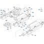 Track Frame Assembly for Kubota KX040-5 Mini Excavator