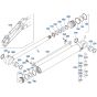 Bucket Cylinder Assembly for Kubota KX080-3 Mini Excavator