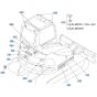 Decals -1 for Kubota KX080-3 Mini Excavator
