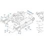 Track Frame Assembly for Kubota KX080-3 Mini Excavator
