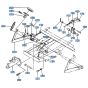 Brake Pedal Assembly for Kubota R400 Loader