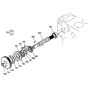 Fuel Camshaft Assembly for Kubota R400 Loader