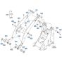 Lift Arm Assembly for Kubota R540 Loader