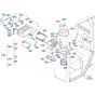 Air Conditioner Assembly for Kubota R540 Loader