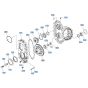Rear Axle (Gearbox) Assembly for Kubota R540 Loader