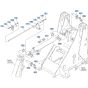 Bucket Cylinder Assembly for Kubota R540 Loader