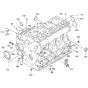 Crankcase Assembly for Kubota V1505-E2B Engine