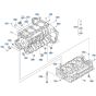 Crankcase Assembly for Kubota V3307-CR-T-E5 Engine
