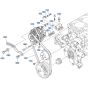 Pulley Assembly for Kubota V3307-CR-T-E5 Engine
