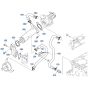 EGR Cooler Assembly for Kubota V3307-CR-T-E5 Engine
