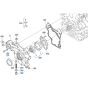Front Cover Assembly for Kubota V3307-CR-T-E5 Engine
