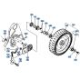 Rear Wheel Assembly for Kubota W5021-SCC Mower