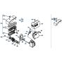 Air Cleaner, Muffler Assembly for Kubota W5021-SCC Mower