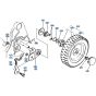 Rear Wheel Assembly for Kubota W5021-SCE Mower
