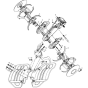 Gearbox Assembly for LC750 Tiller