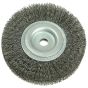 Wheel Brush D125mm x W29-31 x 40 Bore Set 2 Steel Wire 0.30 by Lessmann - 334.163