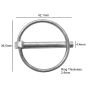 Lynch Pin 3/16" (5mm) x 32mm ID for Machinery Fastening - Each