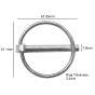 Lynch Pin 5/16" (8mm) x 45mm ID for JCB 8008 Excavator - Replaces 826/01278