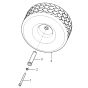 Wheel Assembly for Nilfisk MC 10P